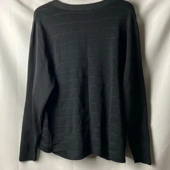 LANE BRYANT WO SIZE 1X BLACK ZIP FRONT SWEATER GOOD CLEAN CONDITION ZIP FRONT - Picture 10 of 10